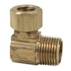 T&S Brass 69-4-6X Brasscraft Male Reducing Elbow Lead-Free, 1/4 by 3/8-Inch, Rough Brass
