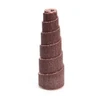 3M B1798154 341D Tapered Aluminum Oxide Cartridge Roll - P180 Grit - 1 1/2 in Length - 1/2 in Dia 1/8 in Center Hole - 24000 Max RPM - 97267 [PRICE is per ROLL]
