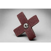 3M B1770699 341D Aluminum Oxide Cross Pad - 60 Grit - 2 in Width x 2 in Length - 18000 Max RPM - 1/2 in Pad Thickness - 27374 [PRICE is per PAD]