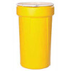 Eagle Manufacturing Co. 987225 Eagle 55 Gal. Yellow Plastic Open-Head Tapered Lab Pack Drum - Plastic Lever Lock