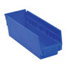 Akro-Mils 752360BL 30138 18-Inch by 6-Inch by 4-Inch Plastic Nesting Shelf Bin Box, Blue, Case of 12