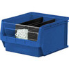 QUANTUM STORAGE SYSTEMS 613128BL Quantum Magnum Plastic Stackable Storage Bin QMS531 12-3/8 x 19-3/4 x 5-7/8 Blue