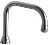 Chicago Faucets CDB6AJKABCP  6-1/4" Rigid / Swing Double-bend Spout.
