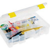 PLANO 493279 Plano ProLatch & #8482 StowAway & #174 4-9 Adjustable Compartment Box, 11"L x 7-1/4"W x 2-3/4"H,Clear