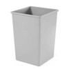 Rubbermaid 498515GY Commercial Square 35-Gallon Untouchable Trash Can, Gray