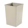 Rubbermaid 498515BG Commercial Plaza Waste Container Rigid Liner, Square, Plastic, 35 Gallons, Beige (395800BG)