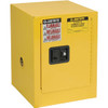 Justrite 440123 Sure-Grip EX 4 Gallon, 22" H x 17" W x 17" D, 1 Door, 1 Shelf, Manual-Close Yellow Countertop Flammable Storage Cabinet
