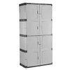 Rubbermaid 257929 7083 Plastic Storage Cabinet Full Double Door 36"W x 18"D x 72"H
