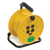 Alert 253704 Industrial Cord Reel with Four Grounded Outlets & 80 ft Extension Cord Included