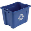 Rubbermaid 240856BL Commercial Recycling Bin, 14 gallons, Blue (Pack of 6)