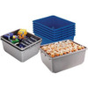 QUANTUM STORAGE SYSTEMS 238738GY Quantum QuanTub Nesting Tote TUB12419-9 - 24-1/2 x 19 x 9-1/2 USDA FDA Approved, Gray