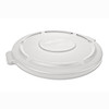 Rubbermaid 239005WH 2631 WHI 22-1/4" Diameter x 1-5/8" Height, White Color, High-Density Polyethylene Lid for 2632 Brute Containers