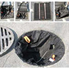 ENPAC B665059 1343 Storm Sentinel Adjustable Round Trash/Debris/Sediment/Oil/Hydrocarbon Catch Basin Insert, Fits Basin From 27" to 29" Diameter