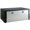 Buyers Products Co. B652478 Buyers Products Toolbox (18X18X48, Polished Stainless Steel DR, Black)