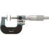 Mitutoyo America Corporation B611524 Mitutoyo Disk Outside Micrometer, 0 to 1" Range, 0.001" Graduations, Mechanical Digit Counter, Rotating Spindle, Ratcheting Thimble Stop, Inch