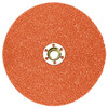 3M B606621 Cubitron II 987C Coated Ceramic Quick Change Disc - 60 Grit - 4 1/2 in Dia - 13300 Max RPM - 27661 [PRICE is per DISC]