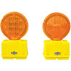 Cortina Safety Products B566909 -BAT Barricade Light, 6V with Photo, 3-Way Switch, Yellow Case/Amber Lens with 2 battery (Pack of 10)