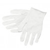 Mcr Safety B310510 Inspectors Reversible/Unhemmed Cotton Blended Lisle Men's Gloves with Straight Thumb, White, Large, 1-Pair