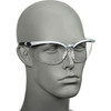 3M B310969 BX 11375-00000-20 Clear Silver Polycarbonate Standard Safety Glasses - 99.9 % UV Protection - Half Frame - [PRICE is per EACH]