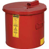 Justrite B868063 Dip Tank, 3-1/2-Gallon, Red,