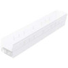 Akro-Mils B820401 30124 24-Inch by 4-Inch by 4-Inch Clear Plastic Nesting Shelf Bin Box, 12-Pack