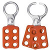 MASTERLOCK B730044 MASTERLOCK & #174 Lockout Hasp, Aluminum, 1" Jaw Dia. X 1-1/2"W X 4-3/8"L