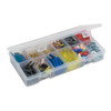 PLANO 493268 Plano StowAway & #174 6-12 Adjustable Compartment Box, 8-1/4"Lx 4-1/4"W x 1-3/8"H, Clear