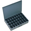 Durham 240788 Durham -IND Gray Cold Rolled Steel Individual Large Scoop Box, 18" Width x 3" Height x 12" Depth, 32 Compartment