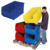 QUANTUM STORAGE SYSTEMS 238937BL Quantum QUS997 Plastic Storage Stacking Hulk Container, 36-Inch by 24-Inch by 18-Inch, Blue, Case of 1