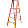 WERNER LADDER 207670 Werner 4' Fiberglass Platform Step Ladder 300 lb. Cap -