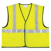 Mcr Safety B311337 Class 2 Safety Vest, Lime Green W/silver Stripe, Polyester, 4xl