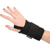 Ergodyne B306575 Medium Black ProFlex 4000 Elastic Single Strap Right Hand Wrist Support With Two-Stage Hook And Loop Closure And Open-Center Stay