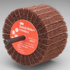 3M B297761 & #8482 Scotch-Brite & #8482 Combi-S Wheel 80678 3" x 1-3/4" x 1/4" Shank P120 Grit Aluminum Oxide