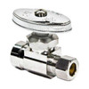 T&S Brass BOR10XC BrassCraft OR10X FIP Lead Free Brass Straight Supply Stop, 3/8" x 3/8" OD
