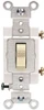 Leviton 606558  20-Amp, 120/277-Volt, Toggle Single-Pole AC Quiet Switch, Commercial Grade, Grounding, Ivory