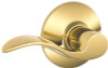 SCHLAGE 2472292 Lever Lock Passage Accent Bright Brass Left Or Right Handed Ada Compliant Ansi Gr 2