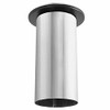DuraVent 284037 DURABLACK SINGLE WALL STOVEPIPE SLIP CONNECTOR WITH TRIM, 6 IN., STAINLESS STEEL