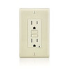 Leviton 2493456 GFTR1-T SmarTest Self-Test SmartlockPro Slim GFCI Tamper-Resistant Receptacle with LED Indicator, 15-Amp, Light Almond