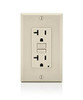 Leviton 2493453 GFNT2-T Self-Test SmartlockPro Slim GFCI Non-Tamper-Resistant Receptacle with LED Indicator, 20 Amp, Light Almond