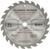 Vise Grip 286124 Irwin Classic Series Carbide Tip Circular Saw Blades 7 1/4-inch 24 teeth (2 blades)