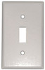 Leviton 609007  1-Gang Toggle Device Switch Wallplate, Standard Size, Thermoset, Device Mount, Ivory