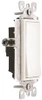 Leviton 606668  Rocker Switch Decora Single-Pole 15 Amp 120/277 VAC Grounding Residential Grade Quickwire Push-In & Side Wired - Ivory (Pkg of 10)