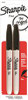 Vise Grip 286270 Sharpie Permanent Markers, Fine Point, Black, 2-Pack ()
