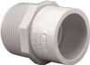 Mueller Industries 104157 Streamline - 1" x 3/4" PVC Schedule 40 Pressure Fitting - Male Slip x RMPT Adapter