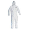 Kimberly Clark KCC46005 Kleenguard A30 White 2XL Microforce Disposable Chemical-Resistant Coveralls - Open Ankles, Open Wrists - [PRICE is per EACH]