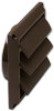 LAMBRO INDUSTRIES 272277  Lambro"dustries Plastic Louvered Vent Hood, 4", Brown