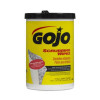 GOJO INDUSTRIES GOJ6396-06 Scrubbing Hand Wipes, for Heavy Duty Cleaning, Dual Texture, 10.5" x 12.25", 72 per Canister