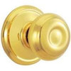 SCHLAGE F170GEO605 Knob Dummy Georgian Polished Brass Ansi Gr 2