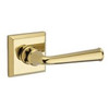 Baldwin ENFEDTSR003 EN.FED.TSR Federal Keyed Entry Single Cylinder Leverset with Traditional, Polished Brass