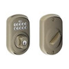 SCHLAGE BE365PLY620 BE365 PLY 620 Plymouth Keypad Deadbolt, Antique Pewter